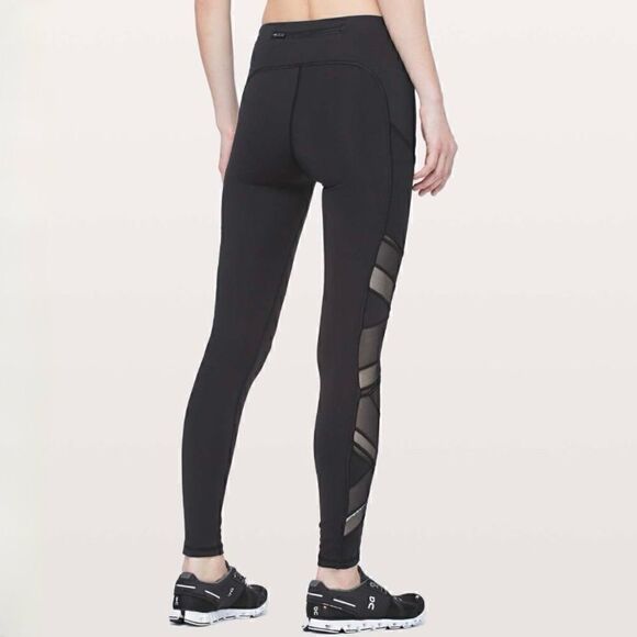 Lululemon Speed Up Tight *Mesh 28" in Black - Picture 3 of 9
